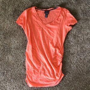 Oh Baby by Motherhood Orange Maternity Short Sleeve Tee